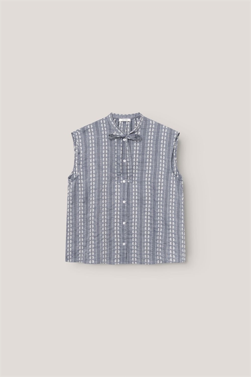 NUE NOTES BENICIA SHIRT CHAMBRAY STRIPE